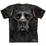 ビッグフェイス プリントTシャツ Black Pitbull(ブラック ピットブル)