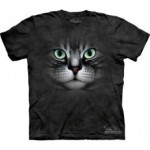 ビッグフェイス プリントTシャツ Emerald Eyes(ネコ)