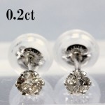 天然ダイヤモンドピアス　0.2ｃｔ　TTLB1クラス