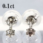 天然ダイヤモンドピアス　0.1ｃｔ　TTLB1クラス