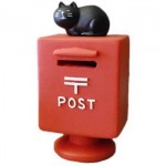 旅猫 郵便ポスト貯金箱