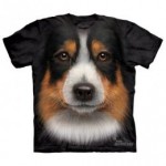 ビッグフェイス プリントTシャツ Australian Shepherd(オーストラリアン シェパード)