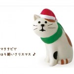 まったりマスコット クリスマスの三毛猫