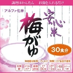 アルファー食品 安心米 アルファ化米 非常食 保存食 梅がゆ 42g 30食セット