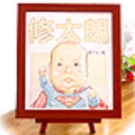 子供の似顔絵ボード