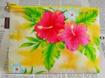  撥水加工 ティッシュケース付きポーチ ハワイアン 324