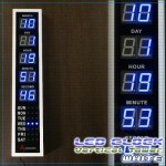 縦型デジタルクロック LEDカレンダー クロック