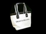 雑誌で紹介されて大注目のエコバック　DEAN＆DELUCA キャンバス トートバッグ ホワイト S