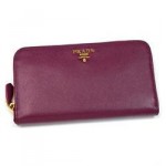 PRADA_SAFFIANO METAL ORO 1M0506 RUBY 長財布