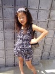 おしゃれな子供服　シフォンフリルキャミセット