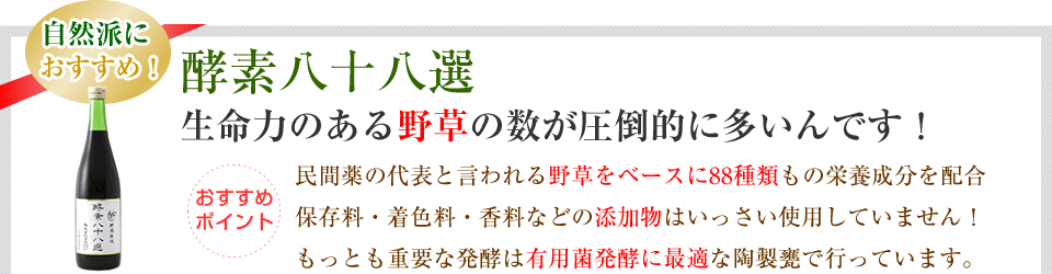 おすすめ酵素ドリンク　酵素八十八選